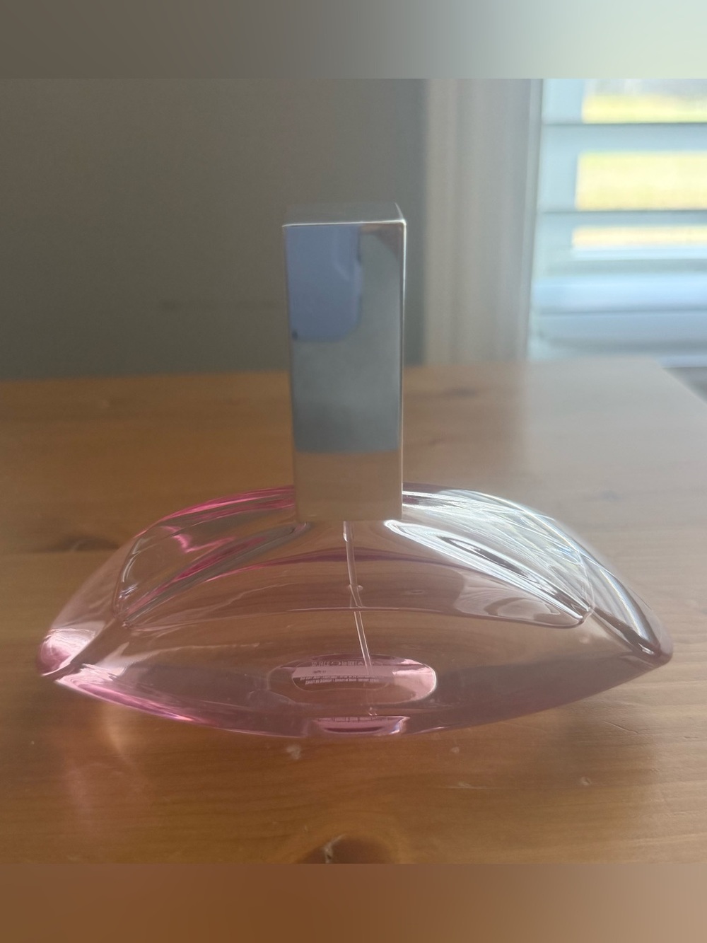 Calvin Klein Euphoria Blush Fragrance- Pink 3.3 oz Bottle with Silver Cap - Used - Picture 6 of 6